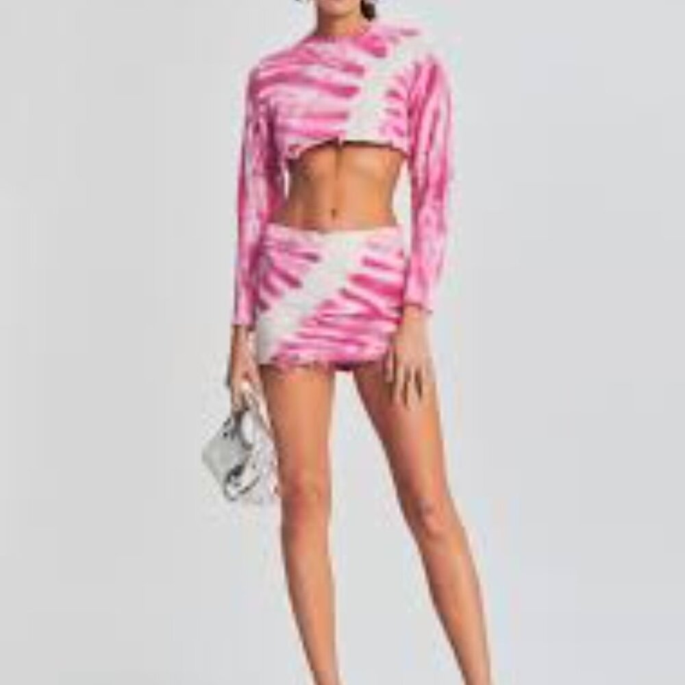 SEROYA Page Cropped Sweater & Robin Mini Skirt (SET)